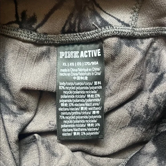 Victoria’s Secret PINK Active Tie-Dye Ribbed Crop Top and Leggings Matching Set - Picture 5 of 5